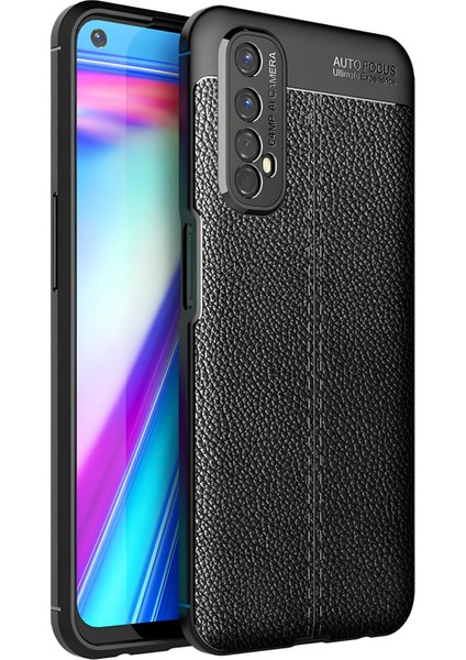 Realme 7 Kılıf Deri Extra Korumalı Slikon Kapak