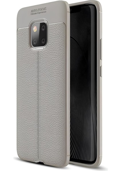 Huawei Mate 20 Pro Kılıf Deri Extra Korumalı Slikon Kapak