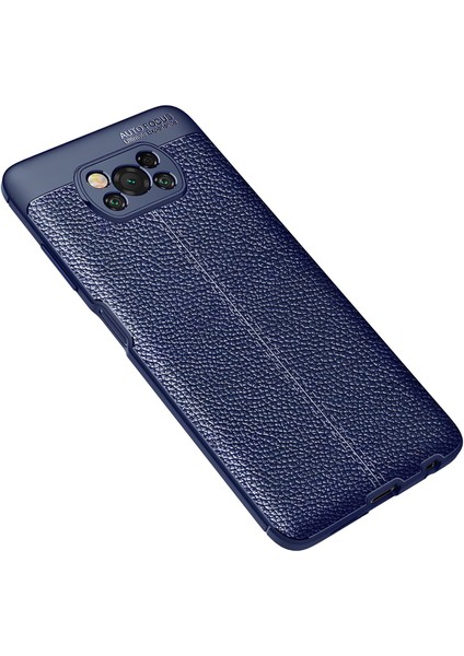 Xiaomi Poco X3 Kılıf Deri Extra Korumalı Slikon Kapak