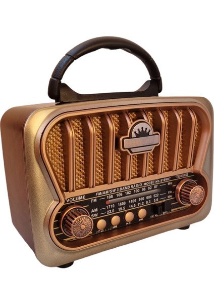 Bluetoothlu Nostaljik Radyo USB Mp3 Player Rt 847