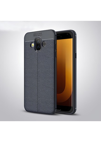 Samsung Galaxy J7 Duo Kılıf Deri Extra Korumalı Slikon Kapak