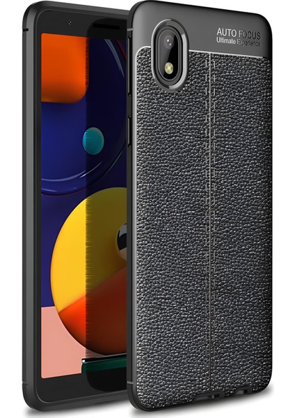 Samsung Galaxy A01 Core Kılıf Deri Extra Korumalı Slikon Kapak