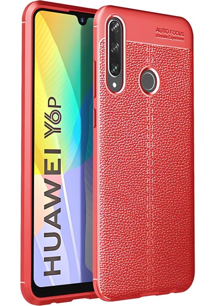Huawei Y6P Kılıf Deri Extra Korumalı Slikon Kapak