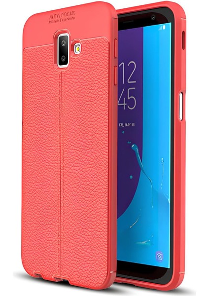 Samsung Galaxy J6 Plus Kılıf Deri Extra Korumalı Slikon Kapak