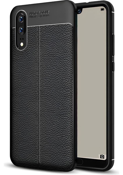 Huawei P20 Kılıf Deri Extra Korumalı Slikon Kapak