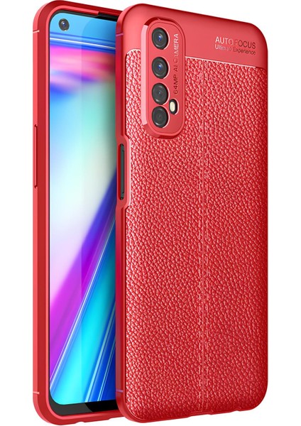 Realme 7 Kılıf Deri Extra Korumalı Slikon Kapak