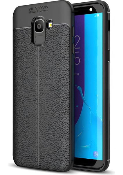 Samsung Galaxy J6 Kılıf Deri Extra Korumalı Slikon Kapak