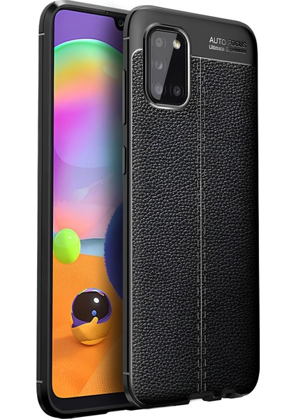 Samsung Galaxy A31 Kılıf Deri Extra Korumalı Slikon Kapak