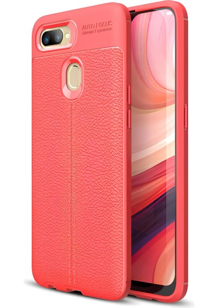 Oppo A5S Kılıf Deri Extra Korumalı Slikon Kapak