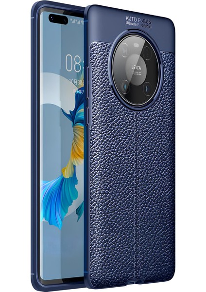 Huawei Mate 40 Pro Kılıf Deri Extra Korumalı Slikon Kapak