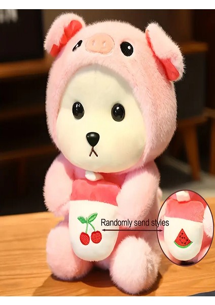 Husky Sevimli Peluş Oyuncak Pembe 30 cm
