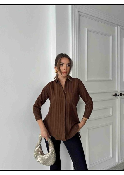 Kadın Çizgili Gömlek