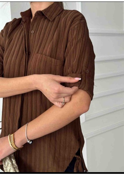 Kadın Çizgili Gömlek modelleri