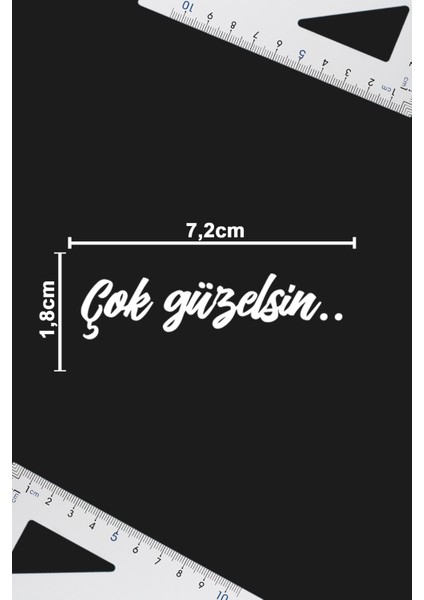 Çok Güzelsin Sticker - Ayna Sticker - Oto Sticker - Araba Sticker - Cam Sticker modelleri