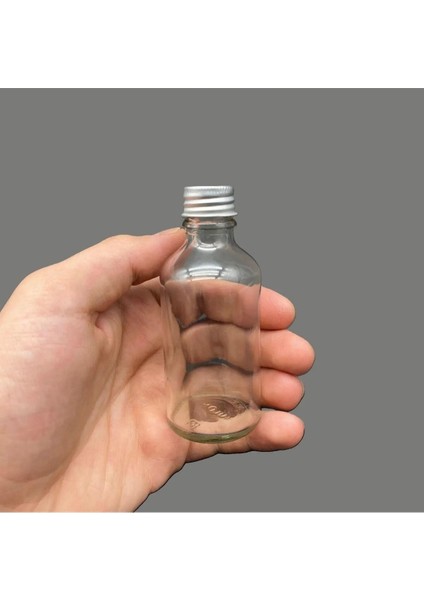 12 Adet Şeffaf Cam Shot Şişesi Sızdırmaz Gümüş Metal Kapaklı Hediyelik Koku Süs Çok Amaçlı Şişe 50ML modelleri