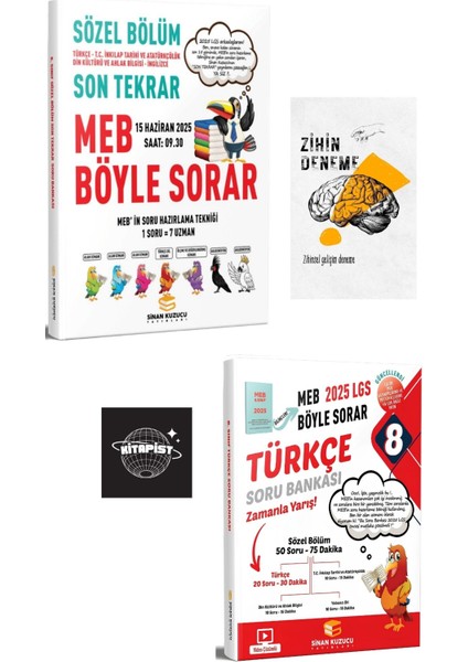 LGS Sözel Son Tekrar Deneme+Türkçe Soru Bankası+Zihin Deneme+Sk21