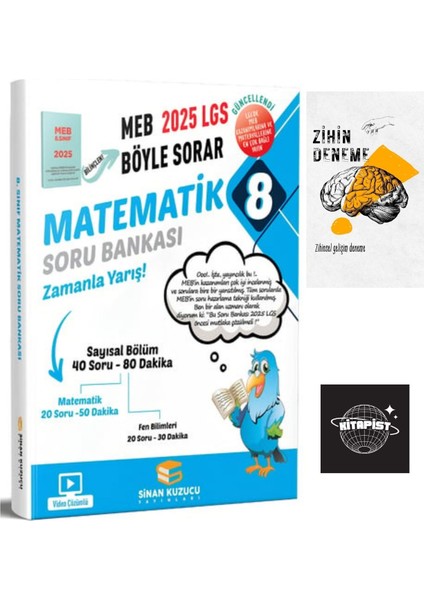 LGS Matematik Soru Bankası 2025 Meb Böyle Sorar+Zihin Deneme+Hv-10