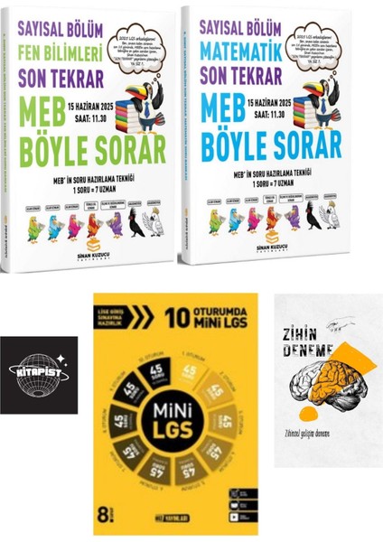 LGS Sayısal Mat Ve Fen Son Tekrar Deneme+Hız 10 Oturum Mini LGS+Zihin Deneme+Hs417