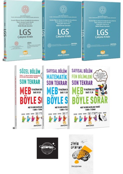 LGS Tüm Dersler Örnek Sorular Çalışma Ve Son Tekrar Denemeleri+Zihin Deneme+Hv14