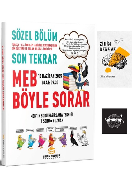 LGS Sözel Türkçe-Inkılap Son Tekrar Deneme+Zihin Deneme+Sk266