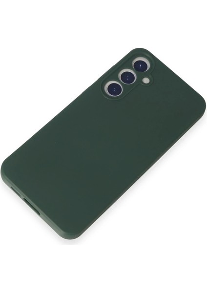 Samsung Galaxy A55 5g Kılıf First Silikon - Koyu Yeşil Nrmsa