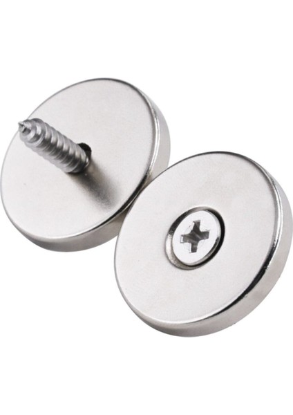10 Adet Mıknatıs, 25X10/5,5X5MM Vida Atılabilir Havşa Delikli Güçlü Neodyum Mıknatıs(10'lu Paket)