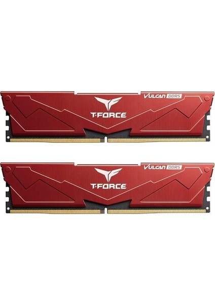 32GB (2x 16GB) Ddr5 6400MHZ CL40 Dual Kıt Pc Ram T-Force FLRD532G6400HC40BDC01 Kırmızı