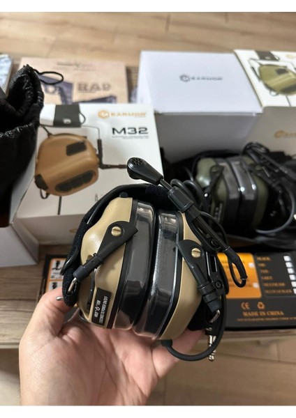 Earmor M32 Atış Kulaklığı (Bej Renk)