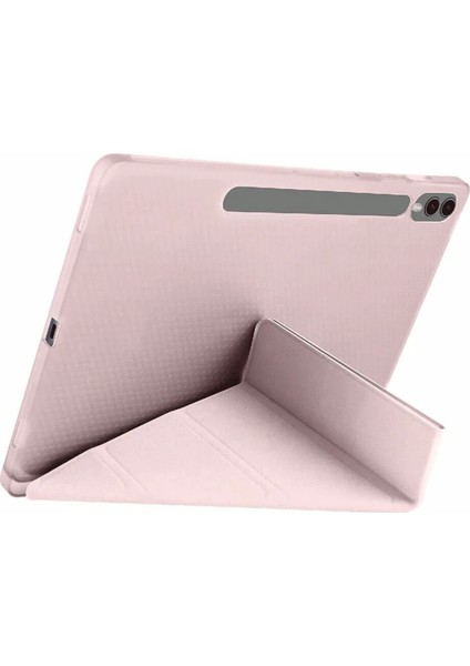 Samsung Galaxy X610 Tab S9 Fe Plus 12.4 Kılıf Kalemlikli Mars Tablet Kılıfı - Açık Yeşil Nrmsa