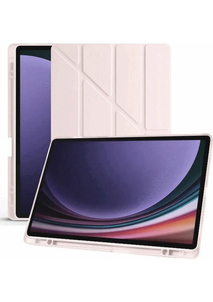 Samsung Galaxy X610 Tab S9 Fe Plus 12.4 Kılıf Kalemlikli Mars Tablet Kılıfı - Açık Yeşil Nrmsa