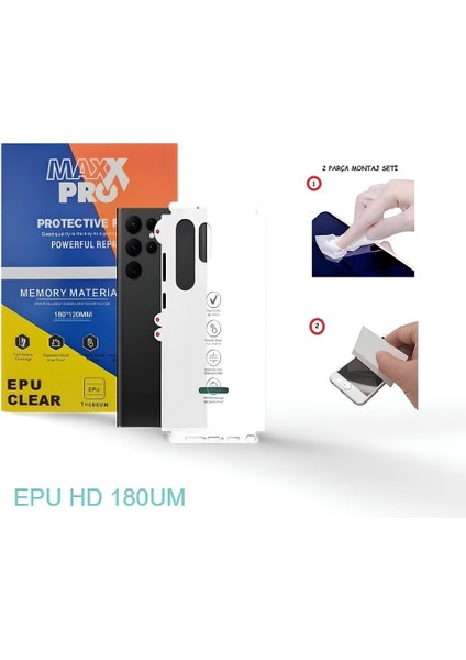 Oppo Ax7 Nano Full Arka Kaplama Esnek Ultra Ince - Max Pro - Epu Hd