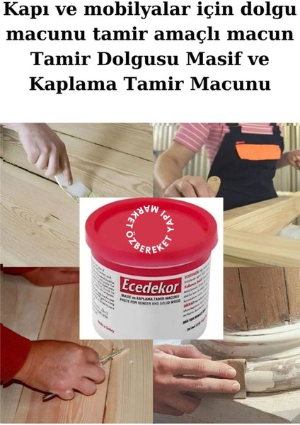 Siyah Ahşap Kapı Mobilya Tamir ve Dolgu Macunu Çizik Giderici Boşluk Doldurucu 200 gr fiyatları