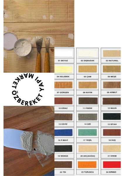 Siyah Ahşap Kapı Mobilya Tamir ve Dolgu Macunu Çizik Giderici Boşluk Doldurucu 200 gr modelleri