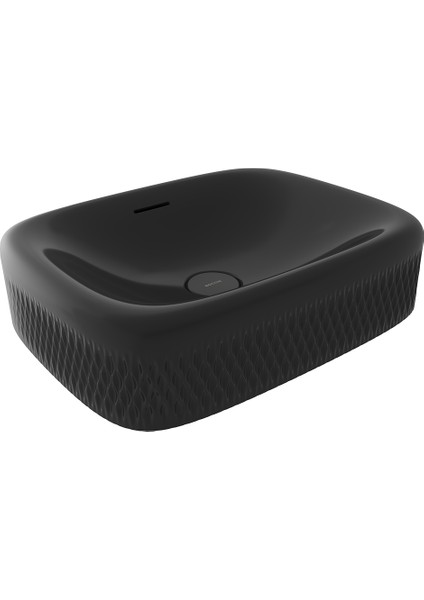 Bocchi New Age Tezgah Üstü Lavabo 55 cm Parlak Siyah 1411-005-0125