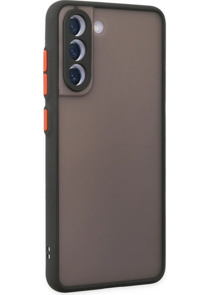 Samsung Galaxy S21 Fe Kılıf Montreal Silikon Kapak - Siyah Glstd