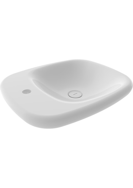 Bocchi Fenice Çanak Lavabo, 54 Cm, Parlak Beyaz 1489-001-0126