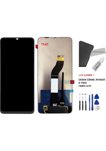 Xiaomi Redmi 13C LCD Ekran Dokunmatik Service Pack + B-7000 + Tamir Seti