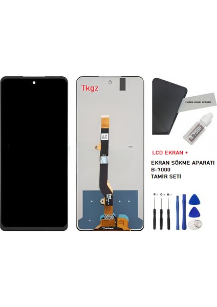 Infinix Hot 30 LCD Ekran Dokunmatik Service Pack + B-7000 + Tamir Seti