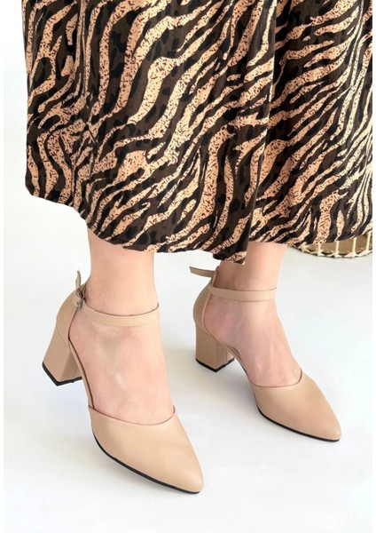 Mulen Nude Cilt Topuklu Ayakkabı