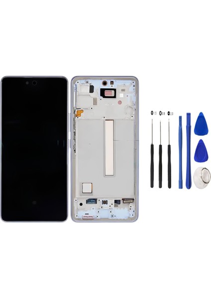 Samsung Galaxy A53 - 5g LCD Ekran Dokunmatik Service Pack - Full Çıtalı Mavi + Tamir Seti fiyatları