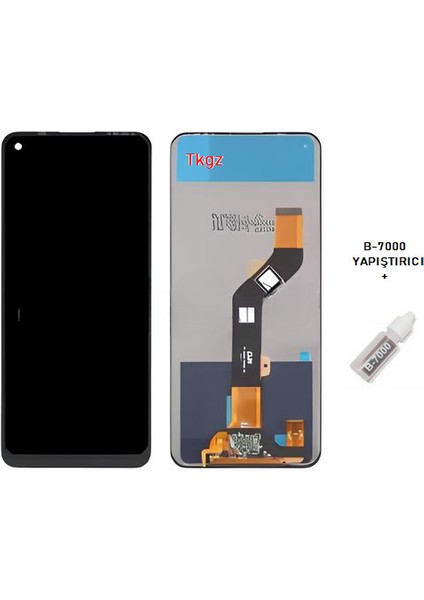 Tecno Camon 17 LCD Ekran Dokunmatik Service Pack + B-7000