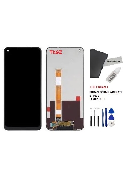 Oppo A53 LCD Ekran Dokunmatik Service Pack +B-7000 + Tamir Seti fiyatları