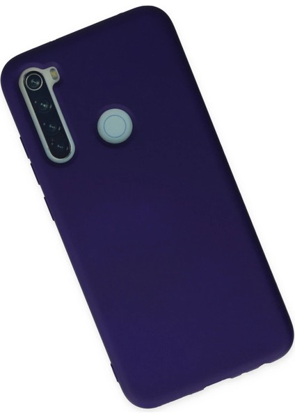 Xiaomi Redmi Note 8 Kılıf Nano Içi Kadife Silikon - Mor Glstd