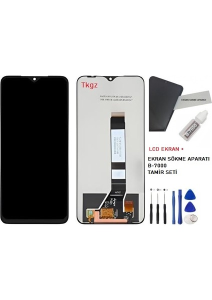Xiaomi Poco M3 LCD Ekran Dokunmatik Service Pack + B-7000 + Tamir Seti fiyatları