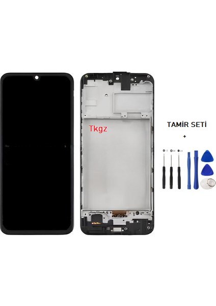 Samsung Galaxy M30S - SM-M307 LCD Ekran Dokunmatik Service Pack - Full Çıtalı + Tamir Seti