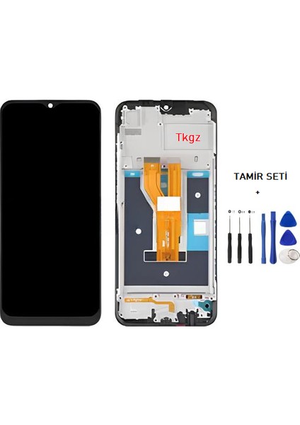 Oppo Realme C11 - 2021- LCD Ekran Dokunmatik Service Pack - Full Çıtalı + Tamir Seti fiyatları