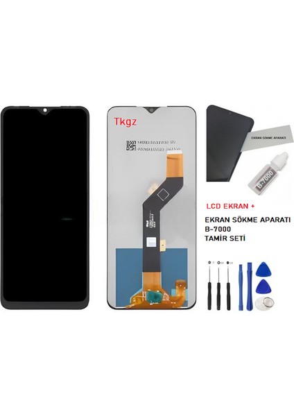 Infinix Hot 11 Play LCD Ekran Dokunmatik Service Pack + B-7000 + Tamir Seti