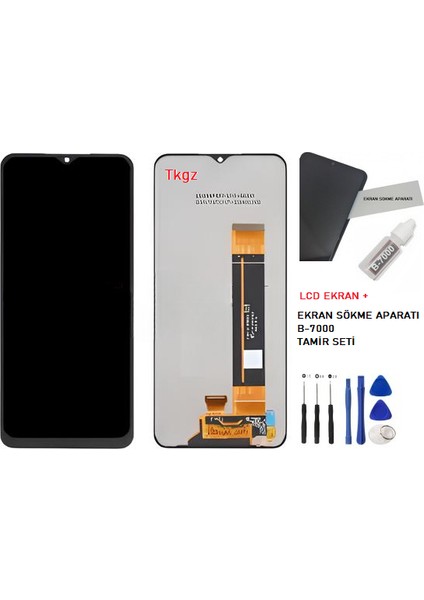 Samsung Galaxy A23 - SM-A235 LCD Ekran Dokunmatik Service Pack + B-7000 + Tamir Seti