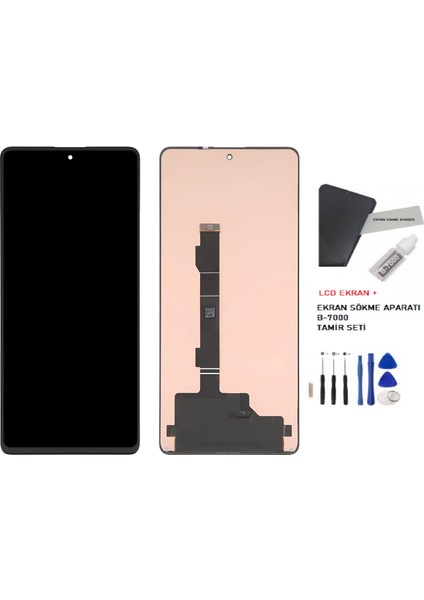 Tecno Camon 20 Pro LCD Dokunmatik Ekran Tft Service Pack + B-7000 + Tamir Seti fiyatları