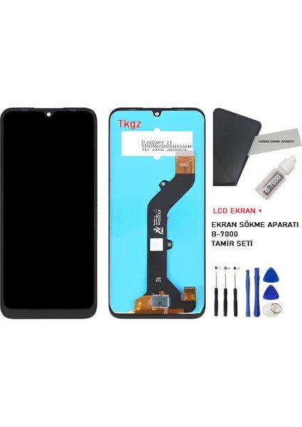 Infinix Hot 20i LCD Ekran Dokunmatik Service Pack + B-7000 + Tamir Seti fiyatları